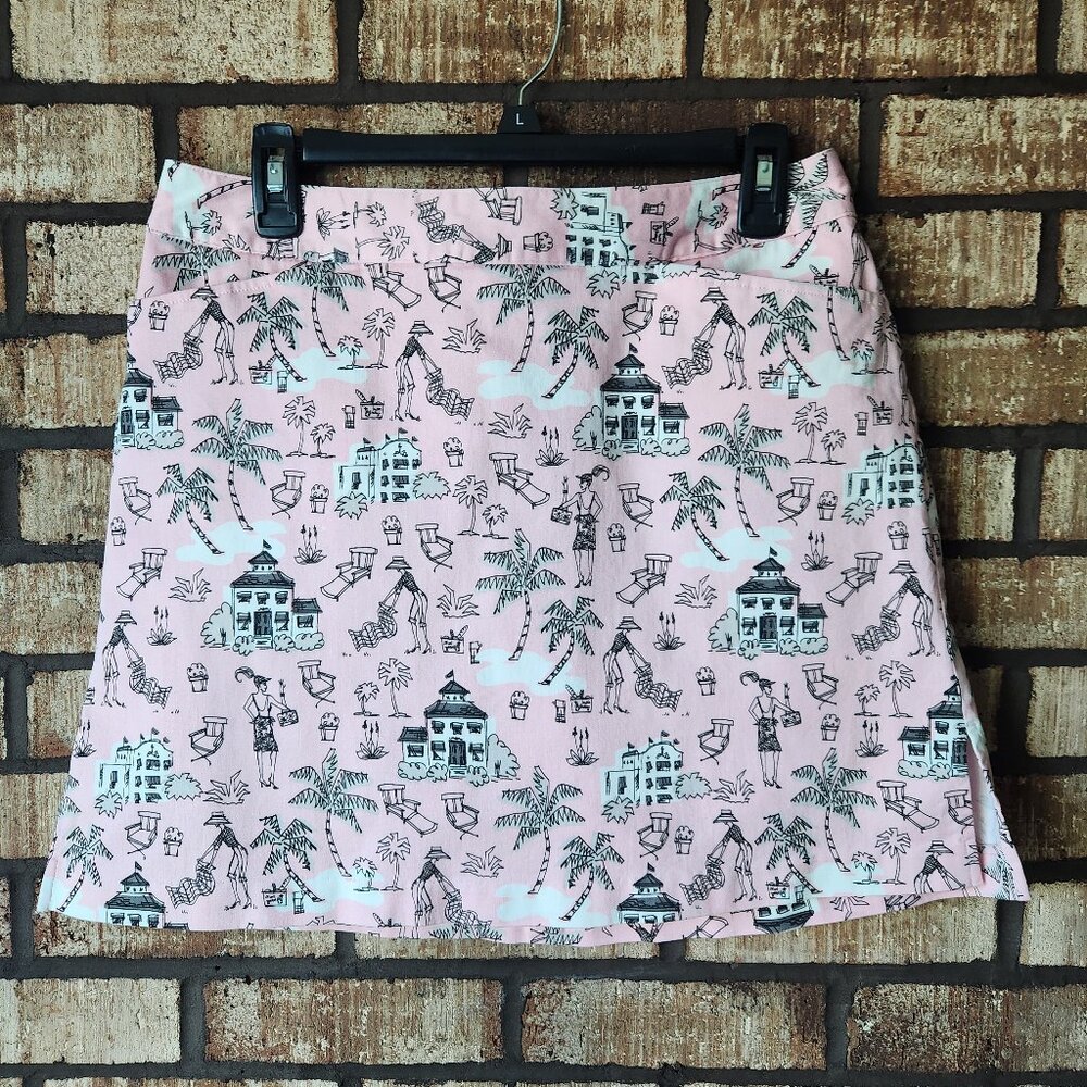 Lady Hagen Pink Golf Skirt with Retro Print Size 10